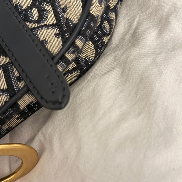 Dior Black Mini Saddle Bag - Picture 5 of 6